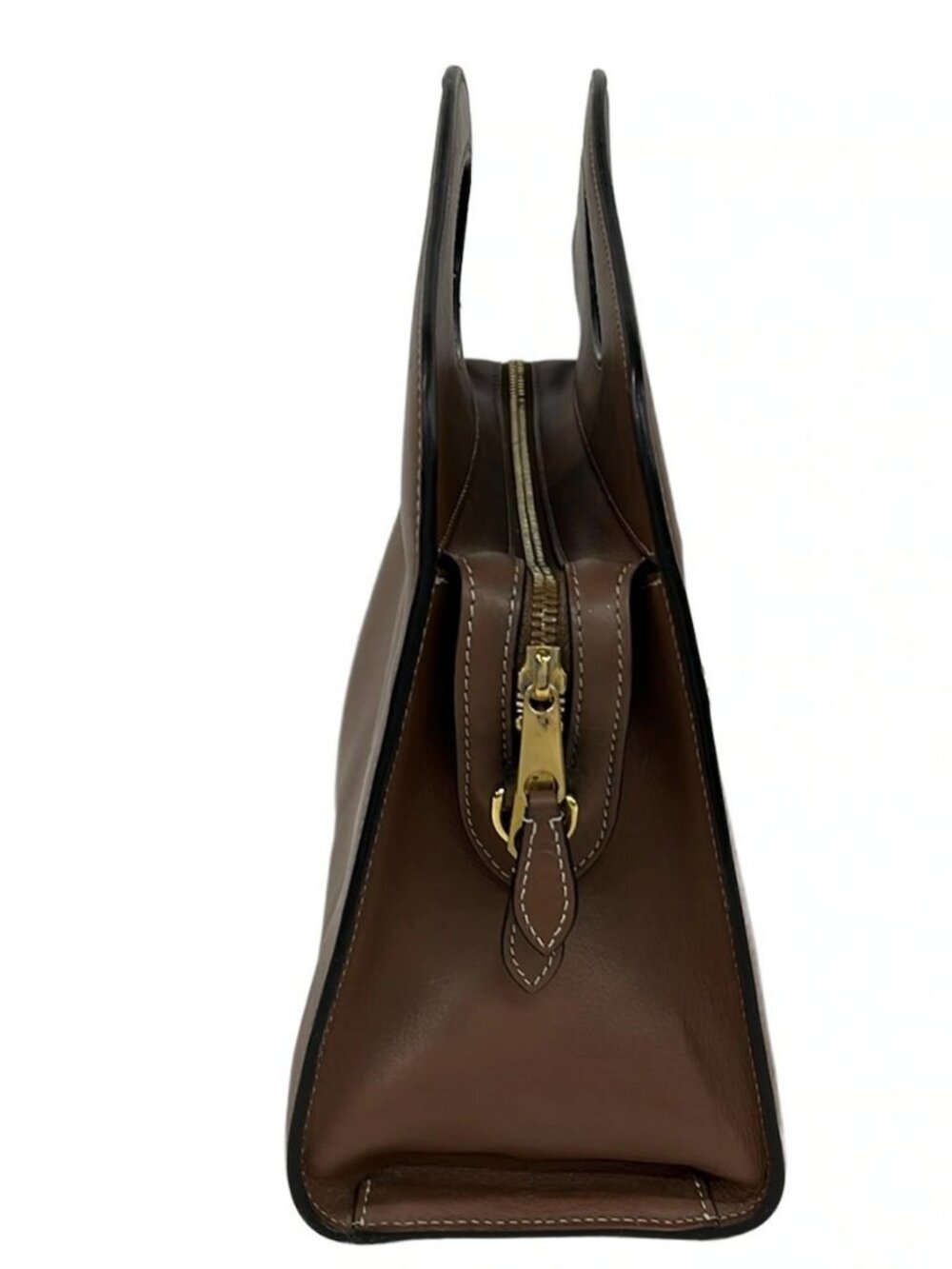 BURBERRY LONDON ENGLAND Small Pocket Tote 8036745 Brown Leather - Handbag - Picture 4 of 13